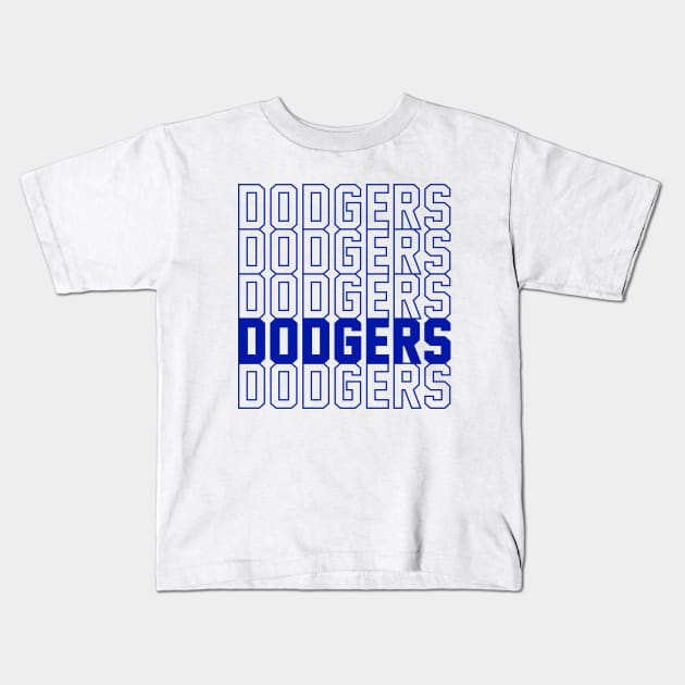 DODGERS Kids T-Shirt by Throwzack